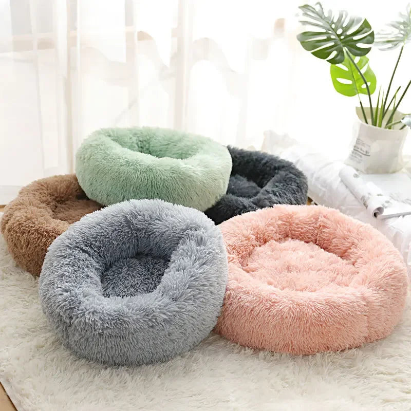 SleepyTailz Calming Dog Bed – Anti Anxiety Plush Donut Bed (Free UK Delivery)