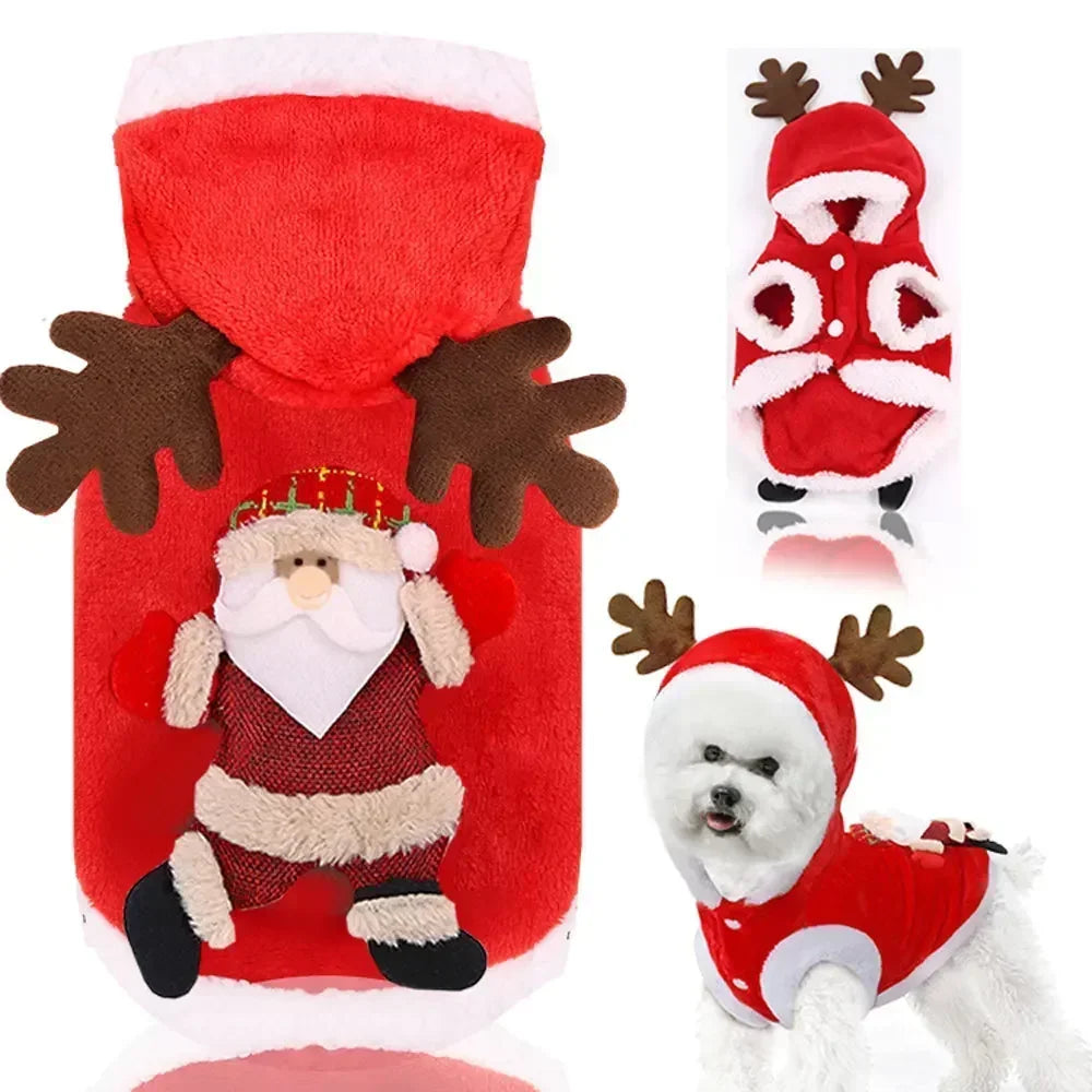 Christmas Tree Dog Hoodie – Festive Pet Outfit