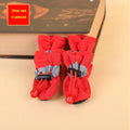 Waterproof Dog Boots – Anti-Slip Paw Protectors for Small Dogs (Set of 4)