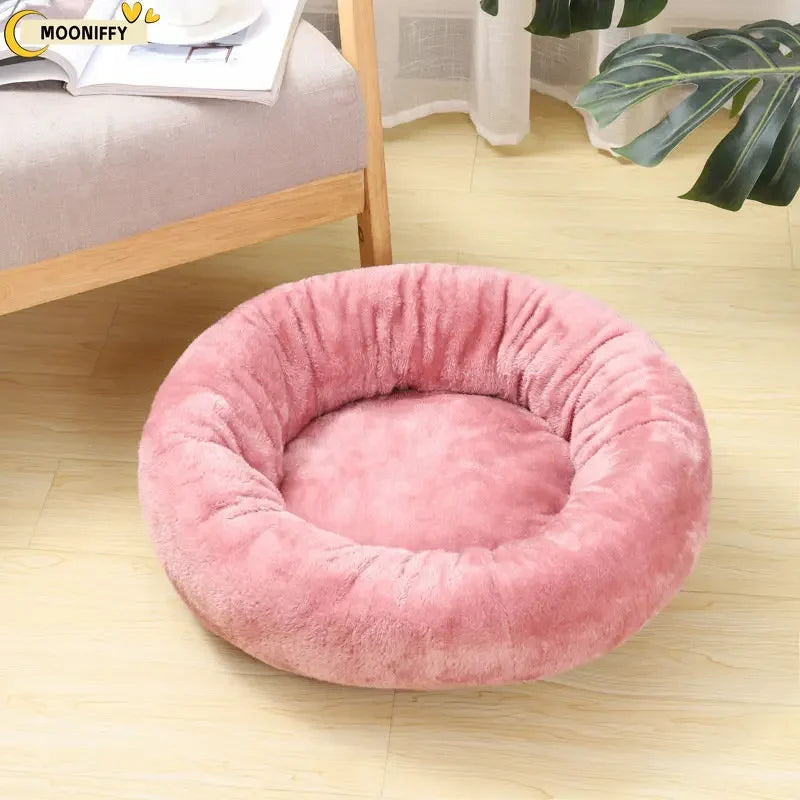 Calming Donut Dog Bed – Ultra Soft Anti-Anxiety Pet Bed (Small Dog Size)