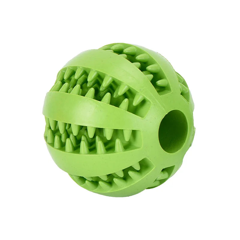 Treat Dispensing Dog Ball – Interactive Rubber Chew Toy for Boredom Relief