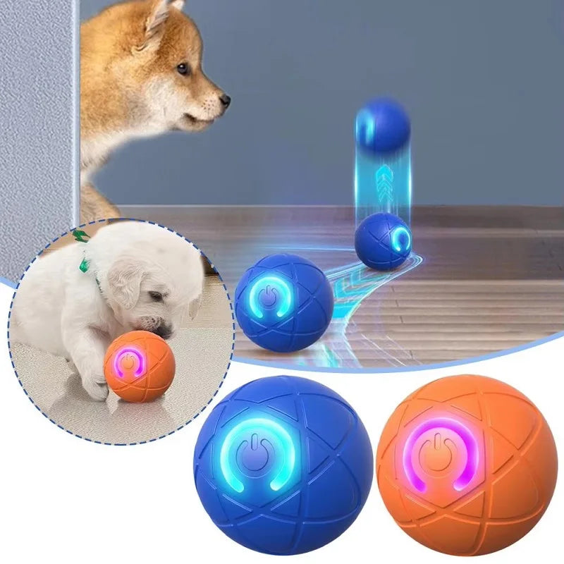 Interactive Rolling Dog Ball – Automatic Rechargeable Moving Toy for Boredom & Play