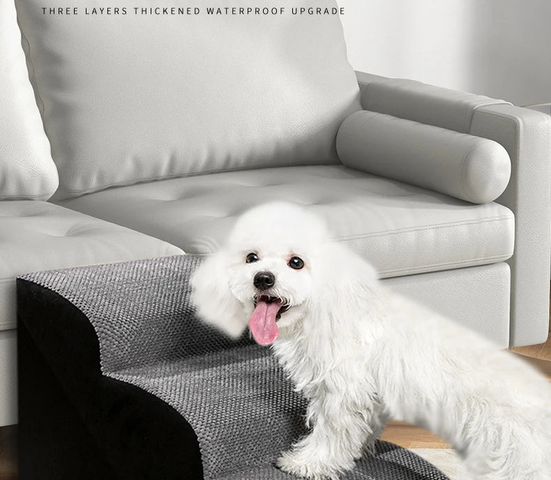Memory Foam Dog Stairs – Easy Access Pet Steps for Beds & Sofas