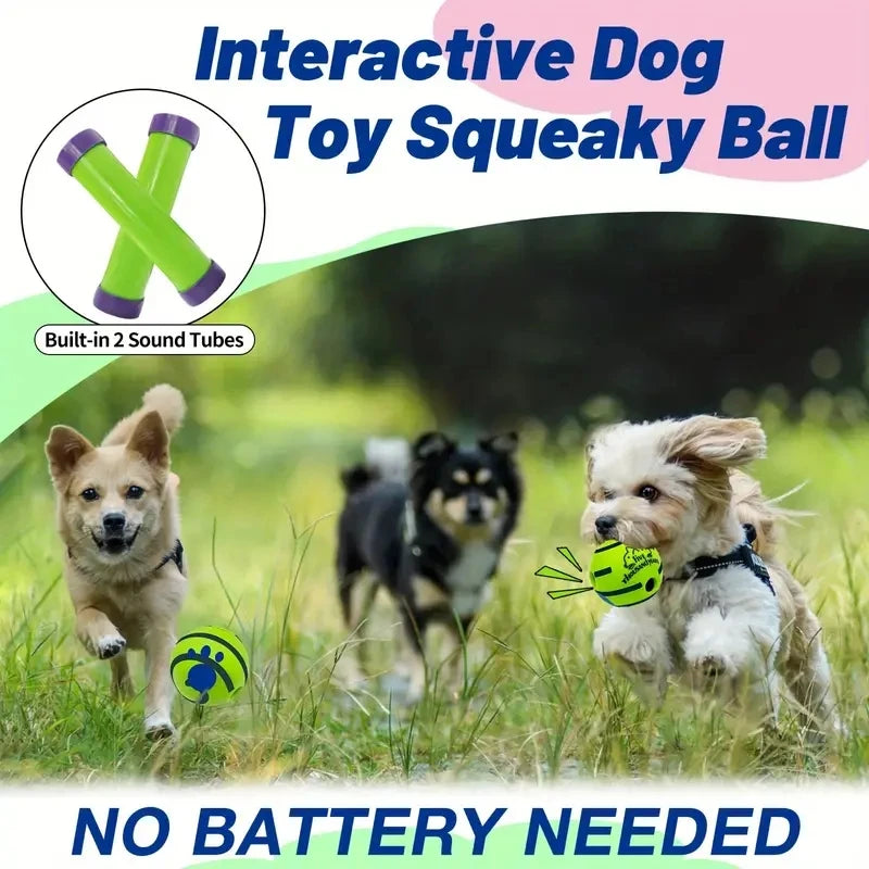 Interactive Giggle Dog Ball – No Battery Sound Toy for Mental Stimulation & Play