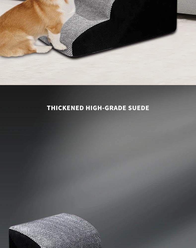 Memory Foam Dog Stairs – Easy Access Pet Steps for Beds & Sofas