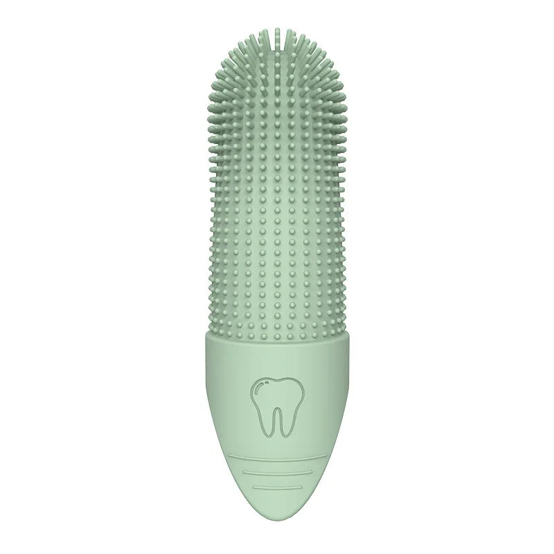 360° Silicone Dog Finger Toothbrush – Gentle Dental Cleaning Brush for Dogs & Cats