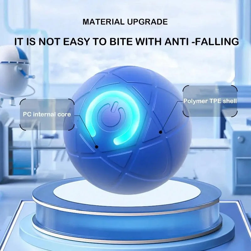 Interactive Rolling Dog Ball – Automatic Rechargeable Moving Toy for Boredom & Play