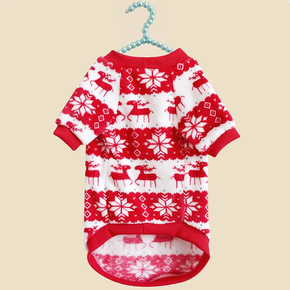 Christmas Dog Sweater – Cosy Red & Pink Pet Jumper