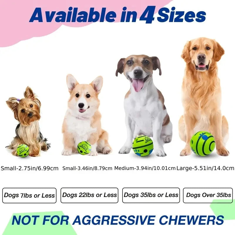 Interactive Giggle Dog Ball – No Battery Sound Toy for Mental Stimulation & Play