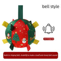 Christmas Squeaky Dog Ball – Red Festive Toy