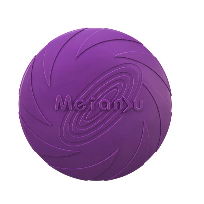 Silicone Dog Flying Disc – Soft Fetch Toy for Outdoor Play & Training