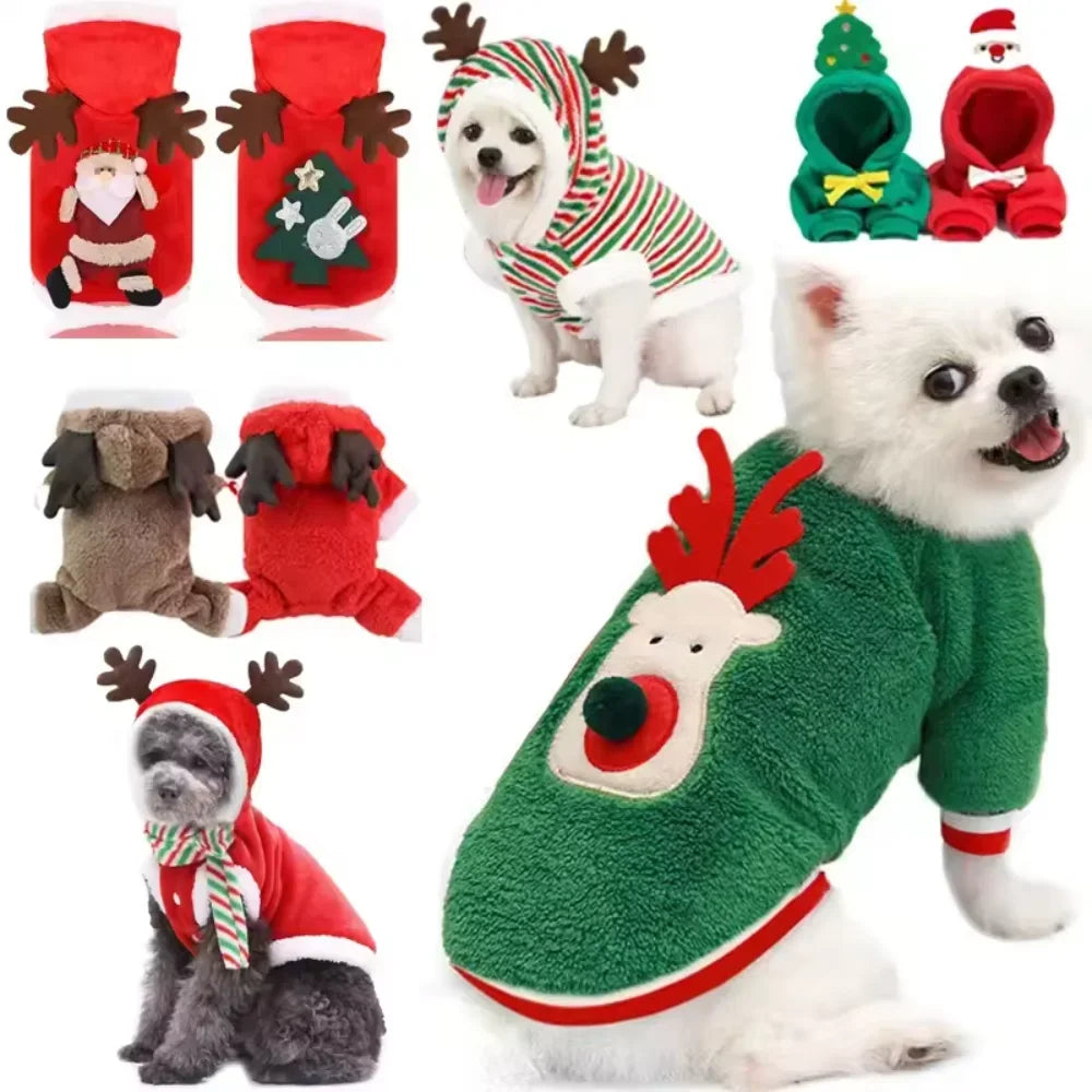 Christmas Tree Dog Hoodie – Festive Pet Outfit