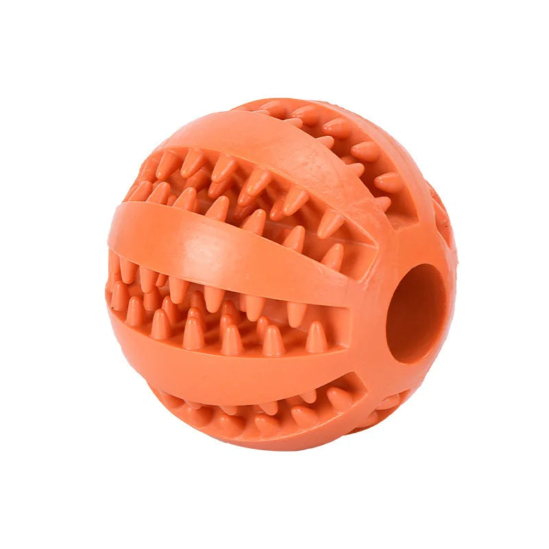 Treat Dispensing Dog Ball – Interactive Rubber Chew Toy for Boredom Relief