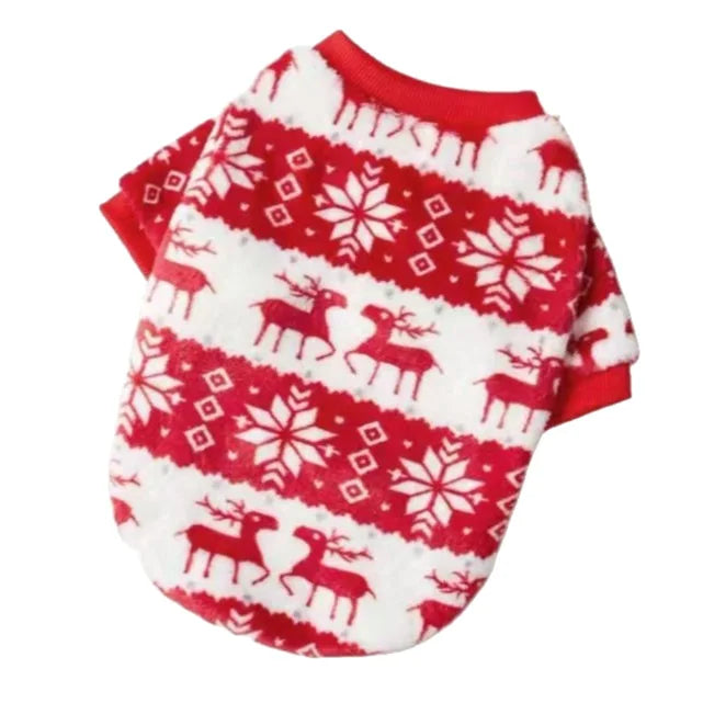 Christmas Dog Sweater – Cosy Red & Pink Pet Jumper