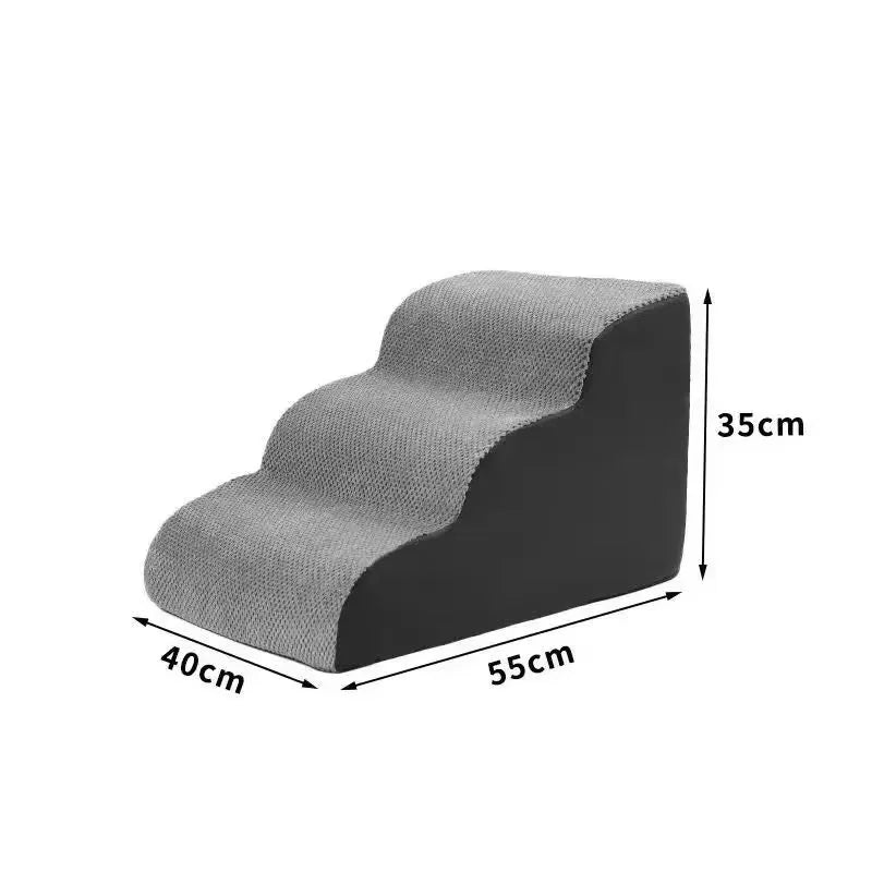 Memory Foam Dog Stairs – Easy Access Pet Steps for Beds & Sofas