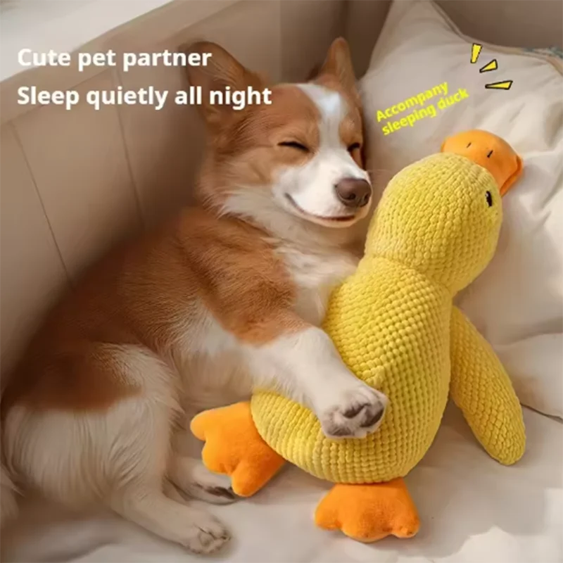 Squeaky Duck Dog Toy – Soft Plush Chew & Comfort Toy for Small & Large Dogs