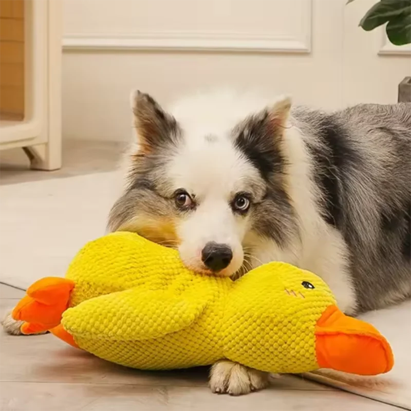 Squeaky Duck Dog Toy – Soft Plush Chew & Comfort Toy for Small & Large Dogs