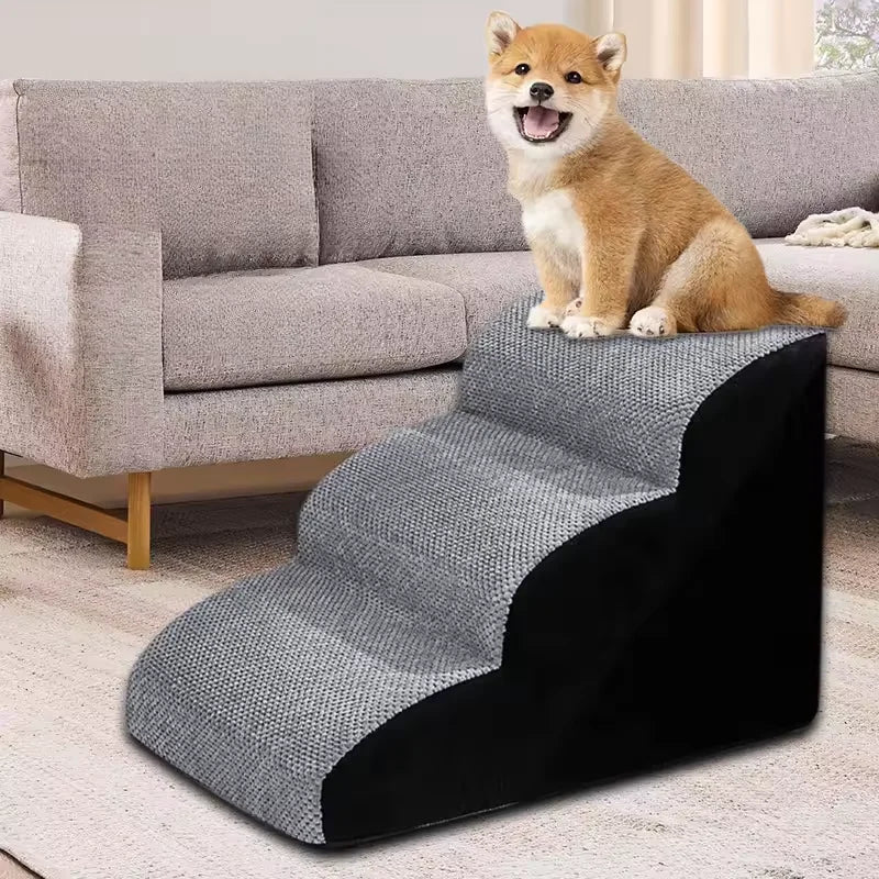 Memory Foam Dog Stairs – Easy Access Pet Steps for Beds & Sofas
