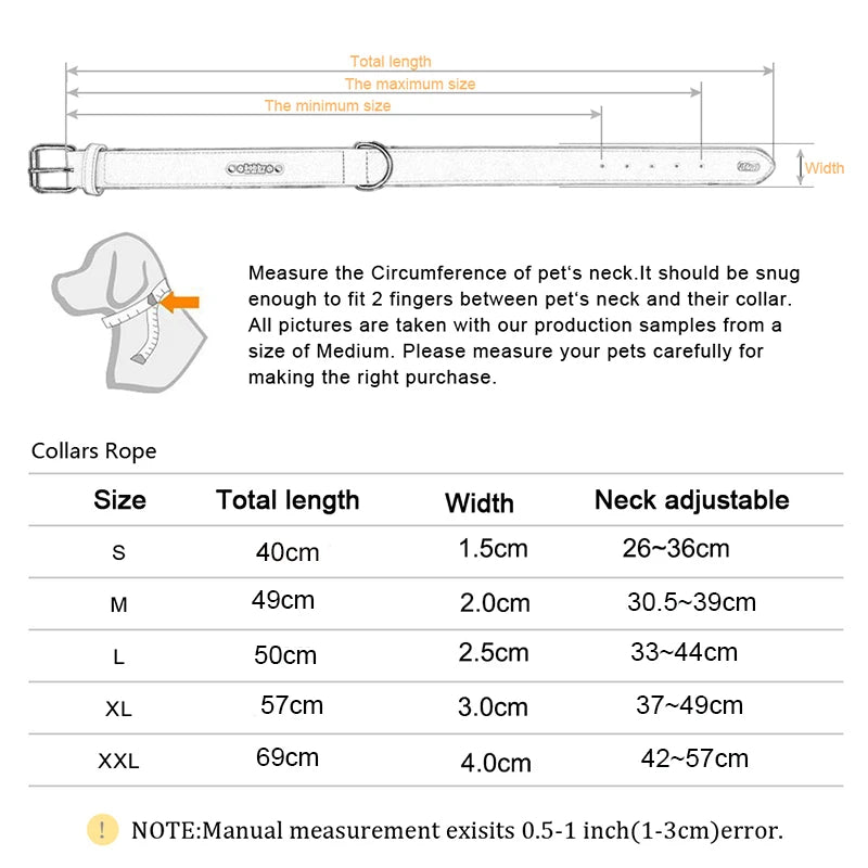 Adjustable Nylon Dog Collar – Durable Everyday Collar for Small, Medium & Large Dogs