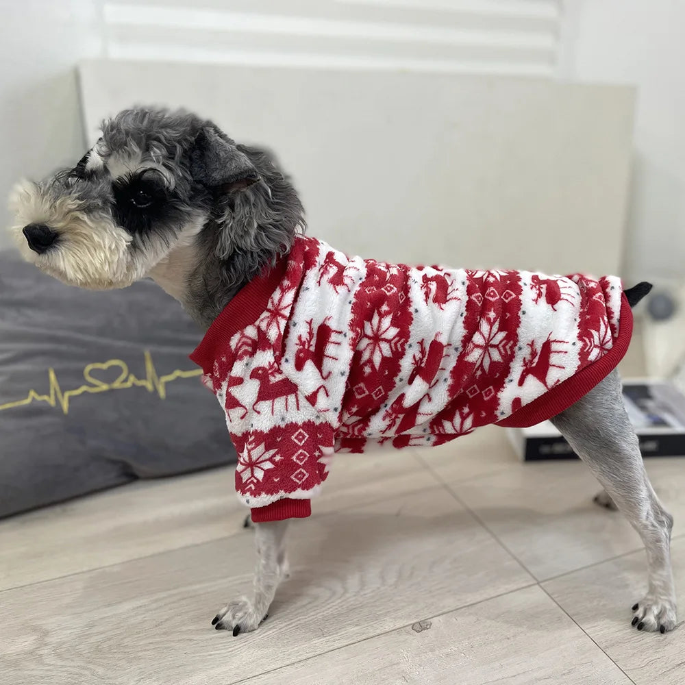 Christmas Dog Sweater – Cosy Red & Pink Pet Jumper