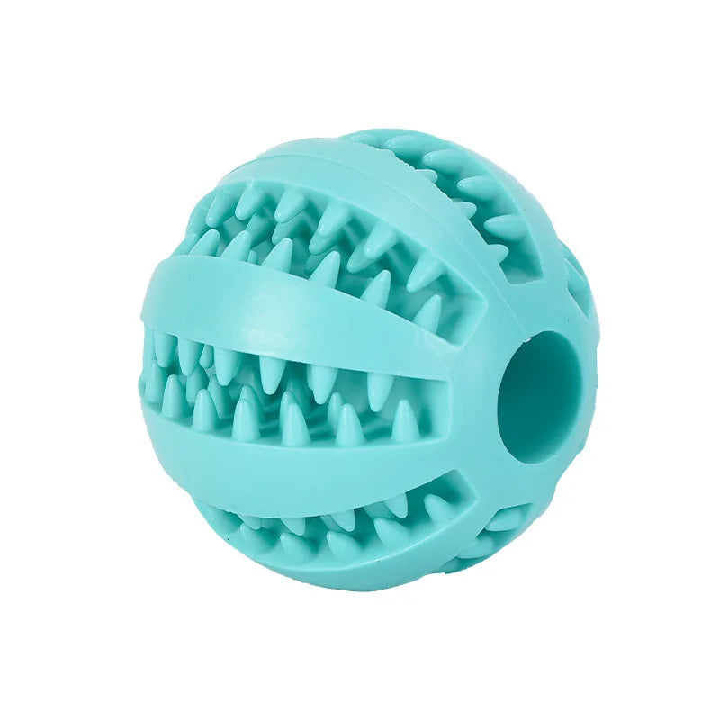 Treat Dispensing Dog Ball – Interactive Rubber Chew Toy for Boredom Relief
