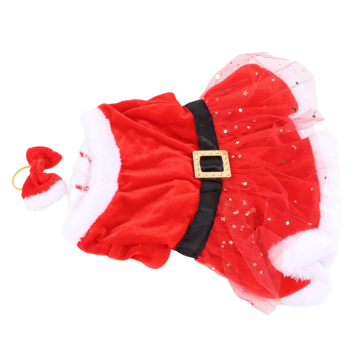 Christmas Dog Bow Costume – Festive Pet Outfit