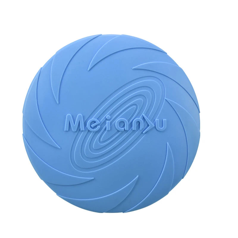 Silicone Dog Flying Disc – Soft Fetch Toy for Outdoor Play & Training