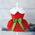 Festive Christmas Dog Dress – Holiday Party Outfit
