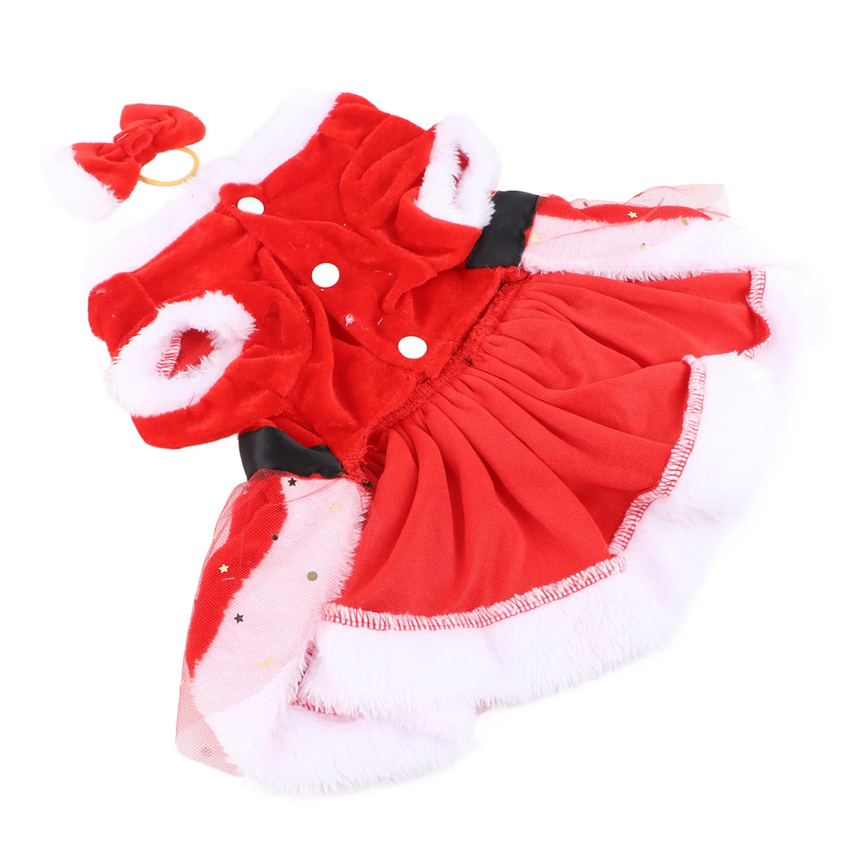 Christmas Dog Bow Costume – Festive Pet Outfit