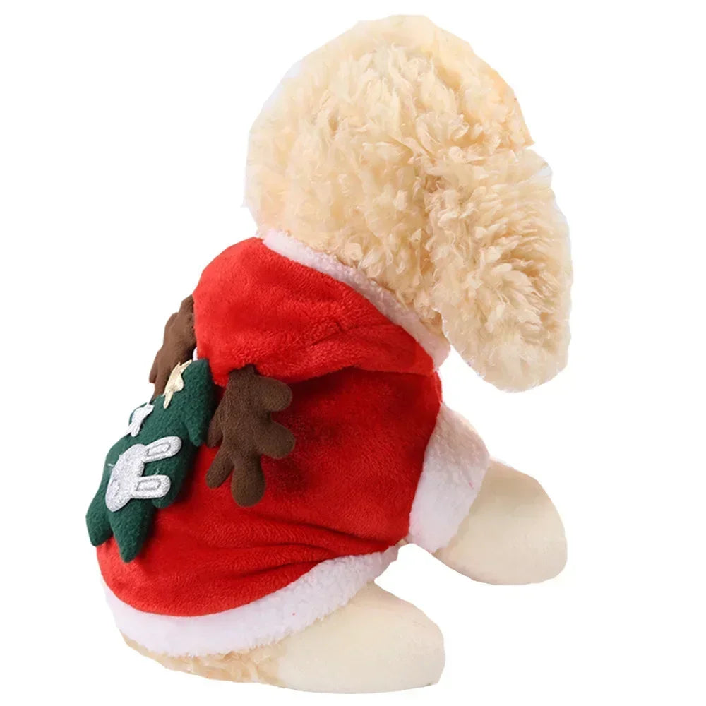 Christmas Tree Dog Hoodie – Festive Pet Outfit