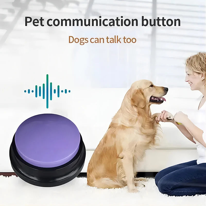 Recordable Dog Talking Button – Interactive Voice Training Toy for Dogs