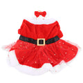 Christmas Dog Bow Costume – Festive Pet Outfit