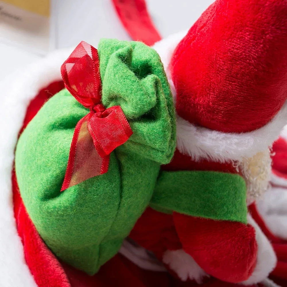 Santa Riding Dog Costume – Funny Christmas Pet Outfit