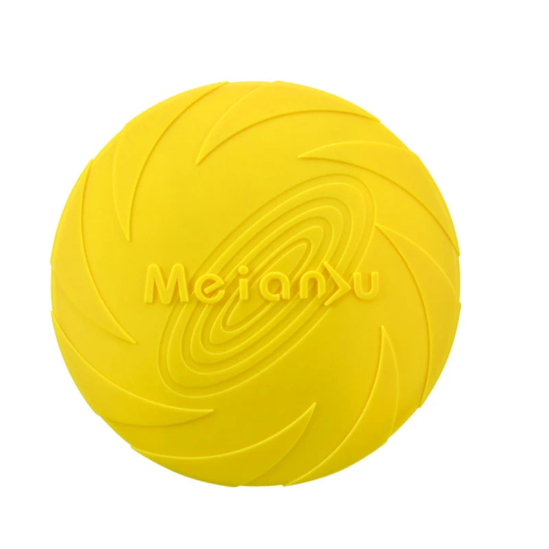 Silicone Dog Flying Disc – Soft Fetch Toy for Outdoor Play & Training